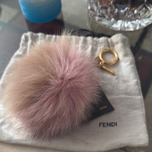 FENDI Fox Fur Pom Pom Authentic